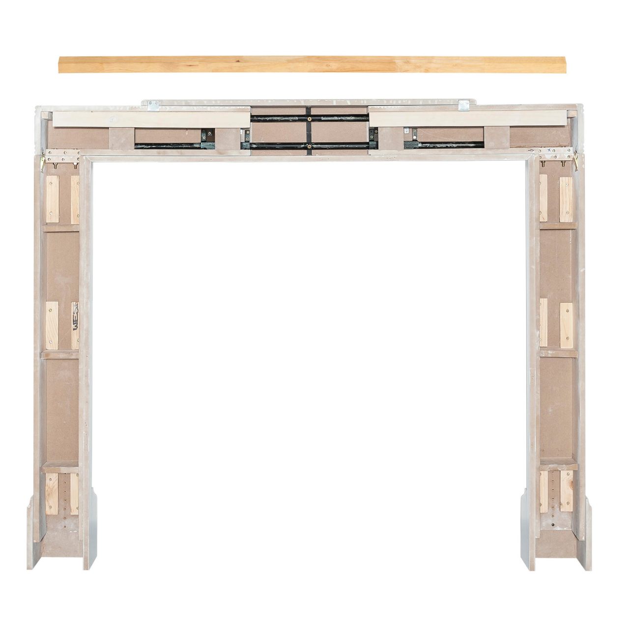 Adjustable Emory Surround by Pearl Mantels - White