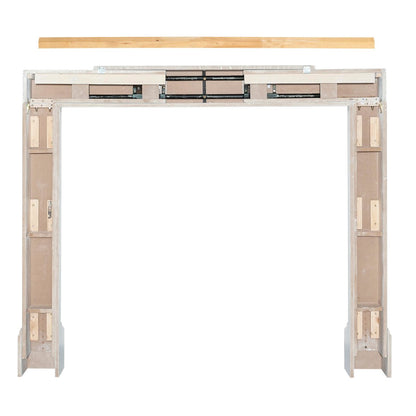 Adjustable Emory Surround by Pearl Mantels - White