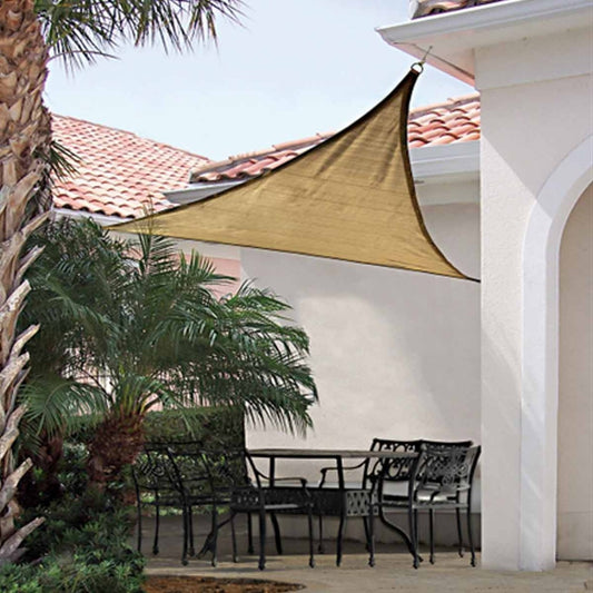 Shelter Logic 16 Foot Triangle Sun Shade Sail - Sand