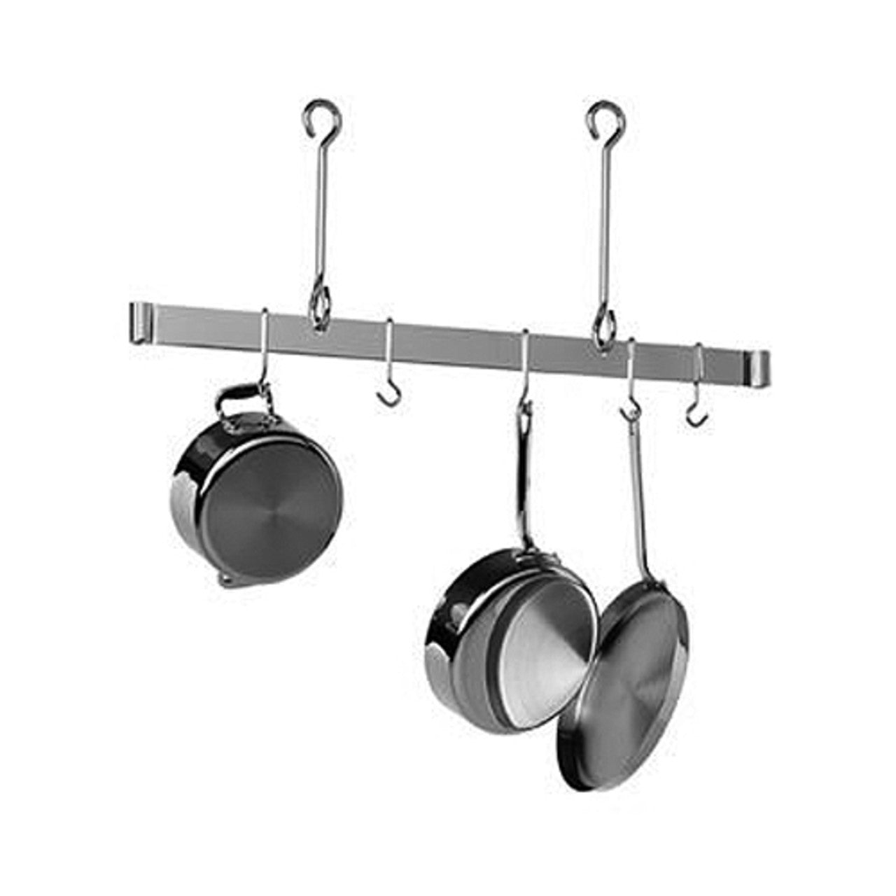 36" Offset Hook Ceiling Bar Rack-Stainless Steel
