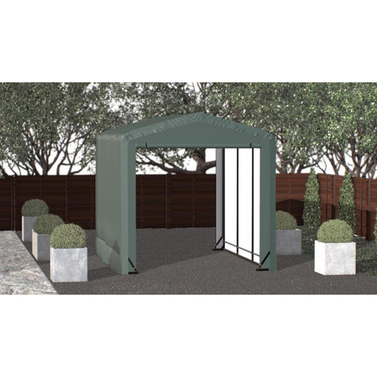 ShelterTube 10' x 14' x 10'  Wind & Snow-Load Rated Garage - Green