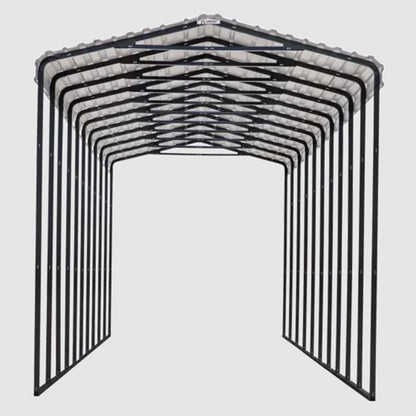 Arrow RV Carport 14 x 47 x 14 Ft. - Charcoal