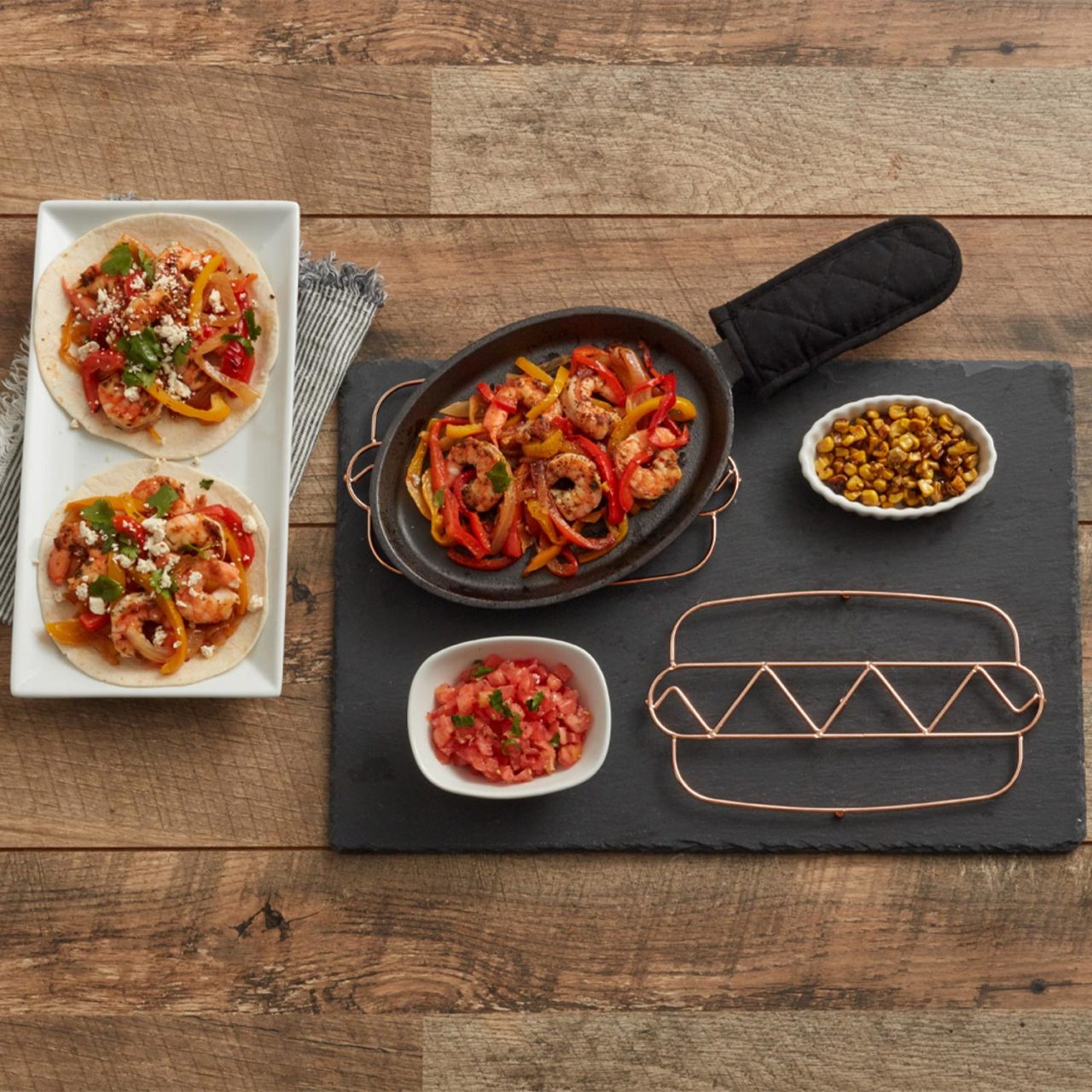 Rose Gold Metal " Hotdog " Trivet
