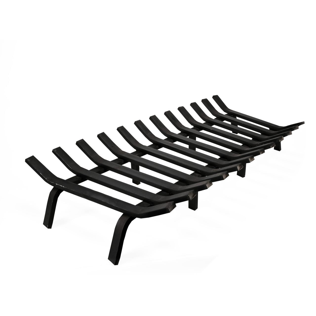 36" Black Lifetime Fireplace Grate - Extra Heavy-Duty