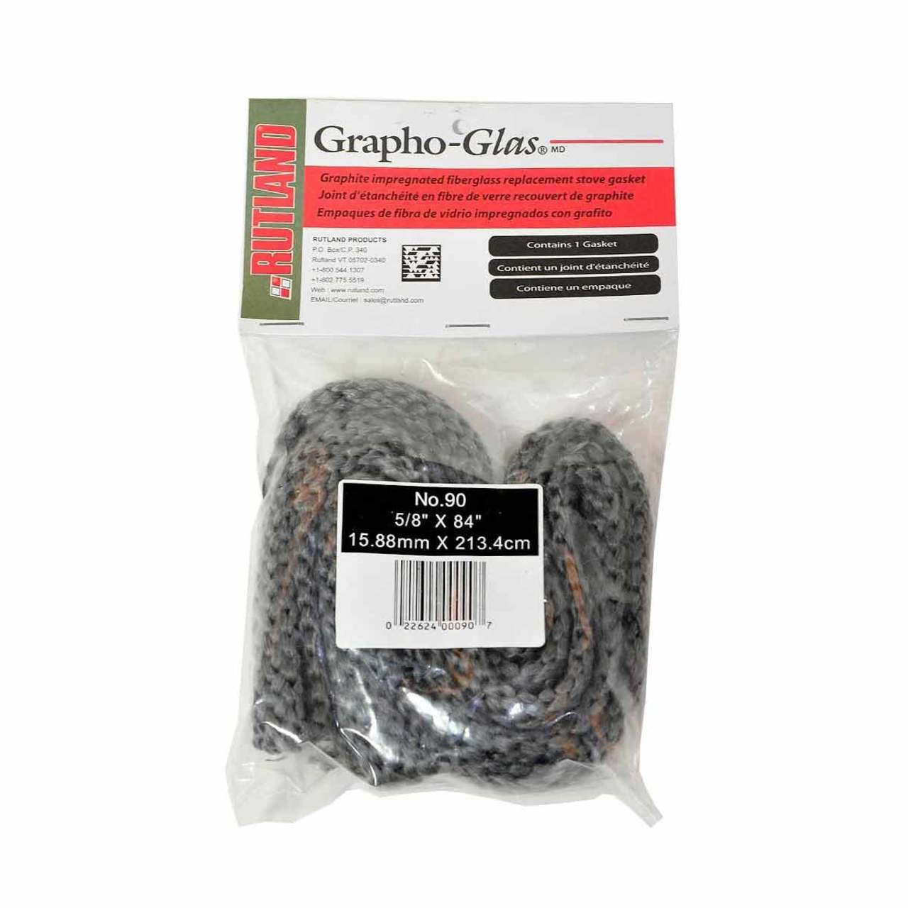 Grapho-Glas Flat Tape Woodstove Gasket - 5/8" x 84" Long