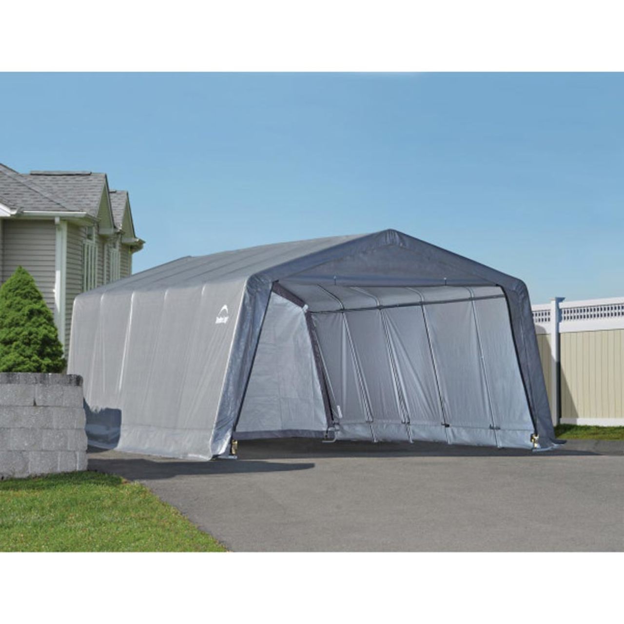 12' x 20' Gray Garage-in-a-Box