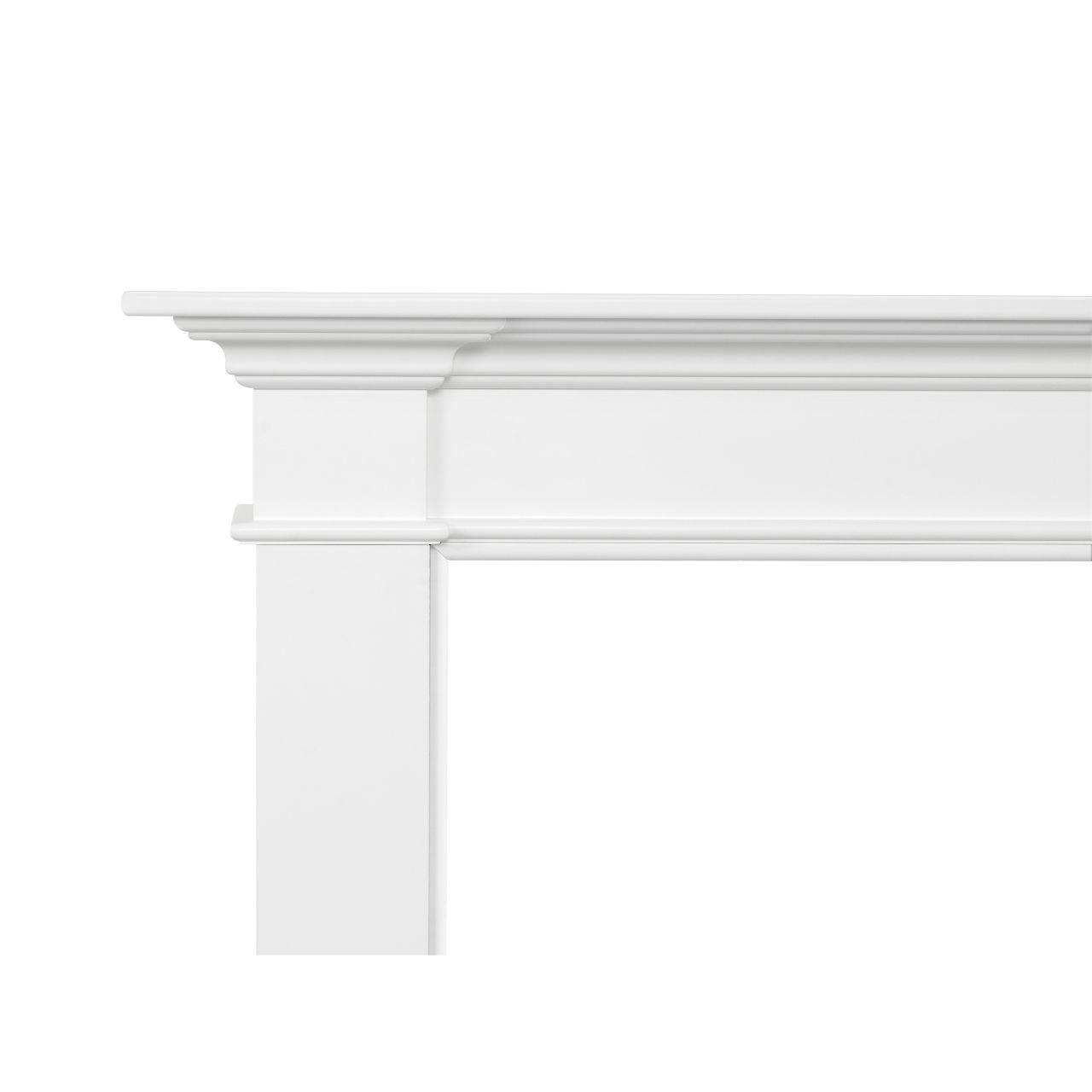 56" Radford MDF Fireplace Mantel by Pearl Mantels - White Paint Finish