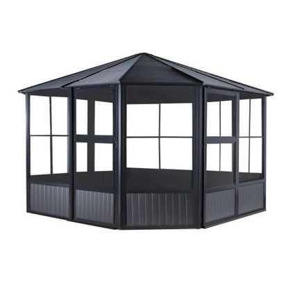 Charleston 12' x 12' Solarium - Dark Gray