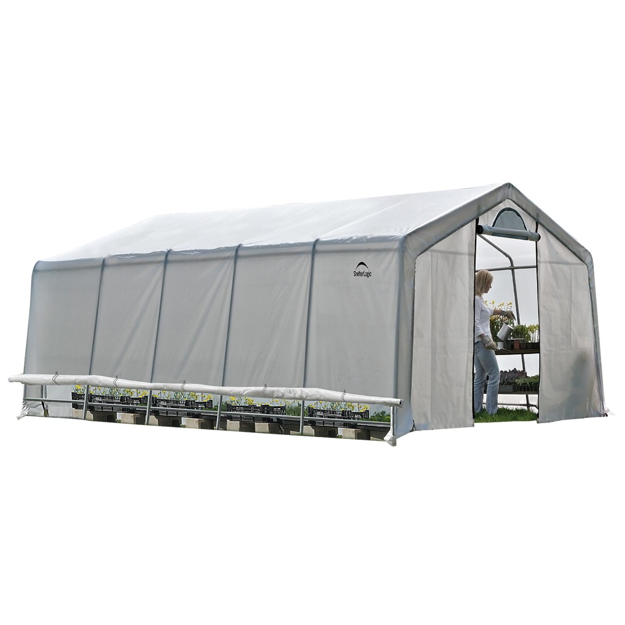 GrowIT 12' x 20' Heavy Duty Greenhouse - Clear Cover