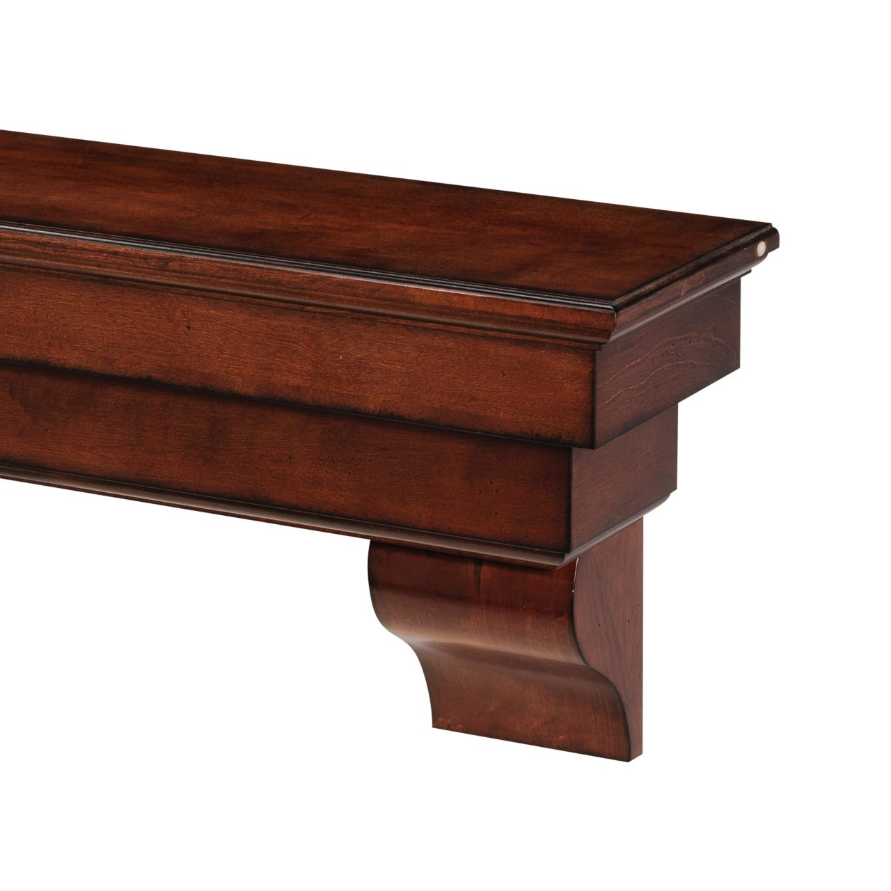 72" Auburn Distressed Cherry Finished Fireplace Shelf by Pearl Mantels