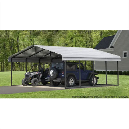 Arrow Carport 20 x 29 x 7 Ft. - Eggshell