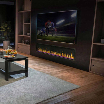 Modern Flames Orion Slim 100" Single-Sided HELIOVISION Virtual Electric Fireplace - OR100-SLIM