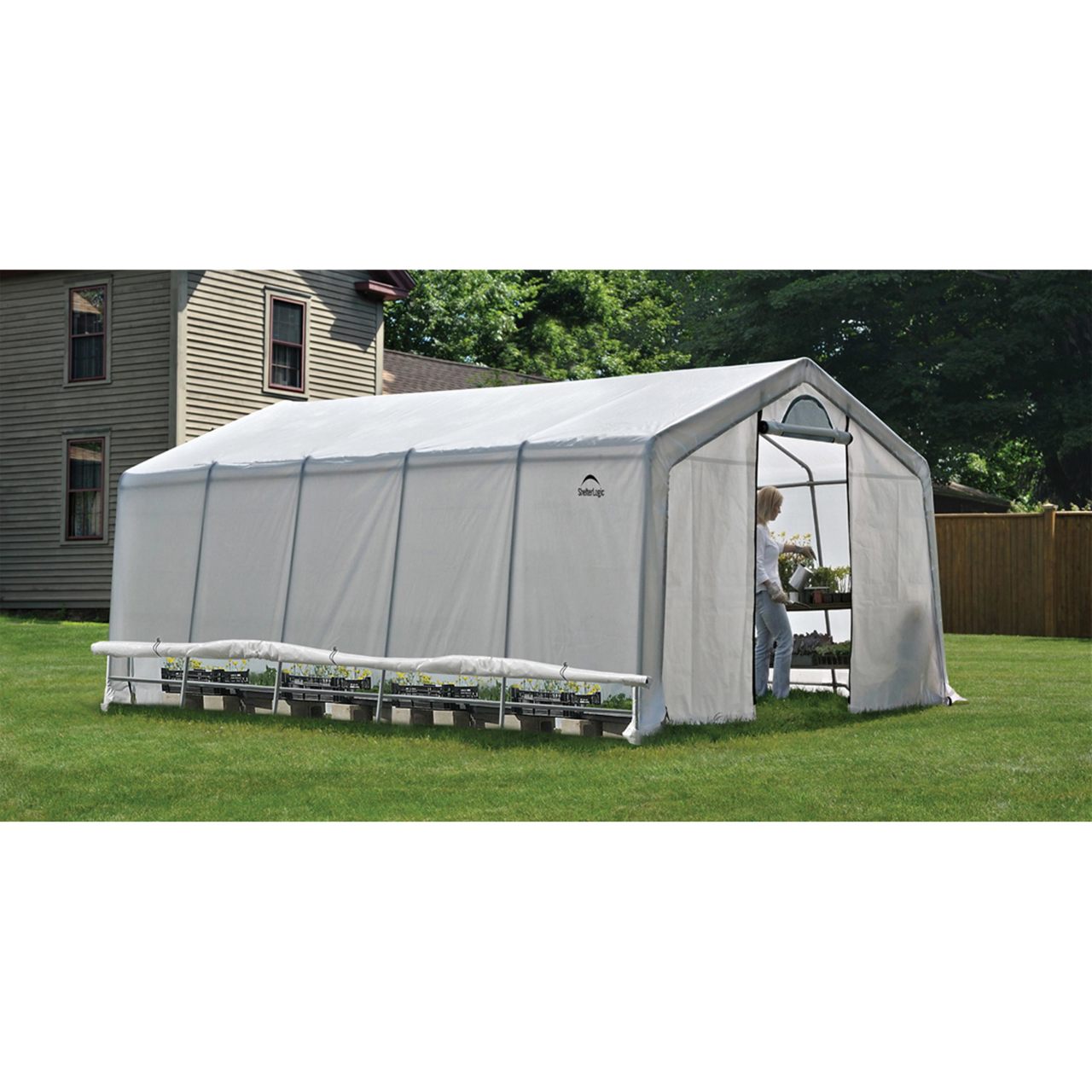 GrowIT 12' x 20' Heavy Duty Greenhouse - Clear Cover