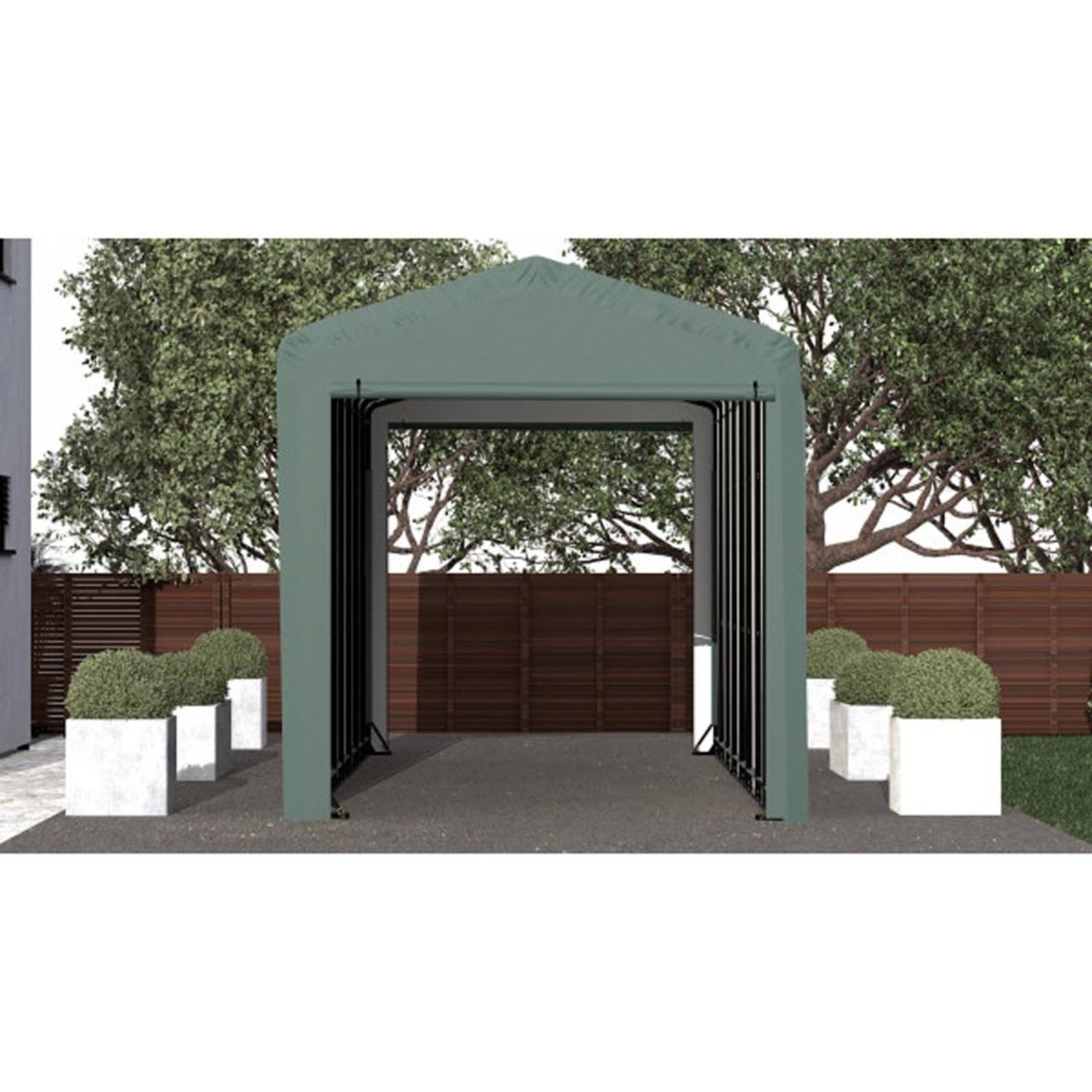 ShelterTube 14' x 36' x 16' Wind & Snow-Load Rated Garage - Green