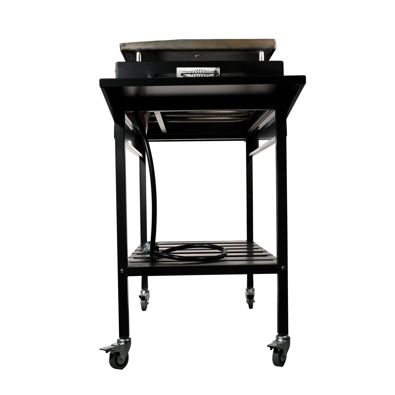 WoodEze 4-Burner Flat Top Griddle Gas Grill - Black and Stainless Steel