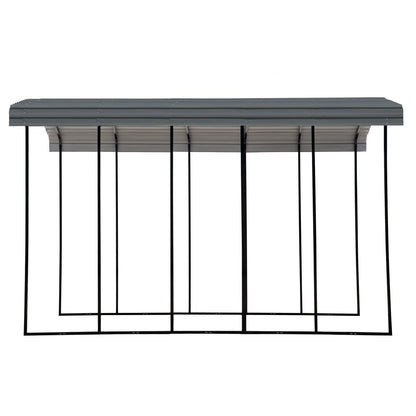 Arrow 14 x 24 x 14 Carport - Charcoal
