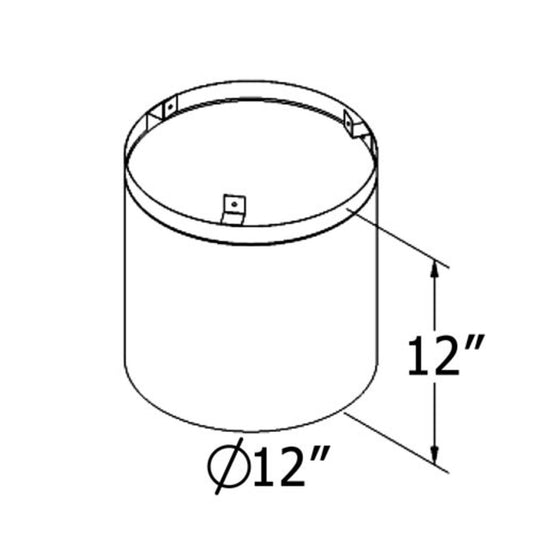 Shasta Vent 8 Inch Roof Radiation Shield