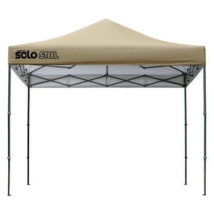 Solo Steel 100 10 x 10 Straight Leg Canopy - Khaki