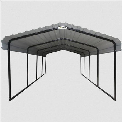 Arrow Carport 12 x 20 x 7 Ft. - Charcoal