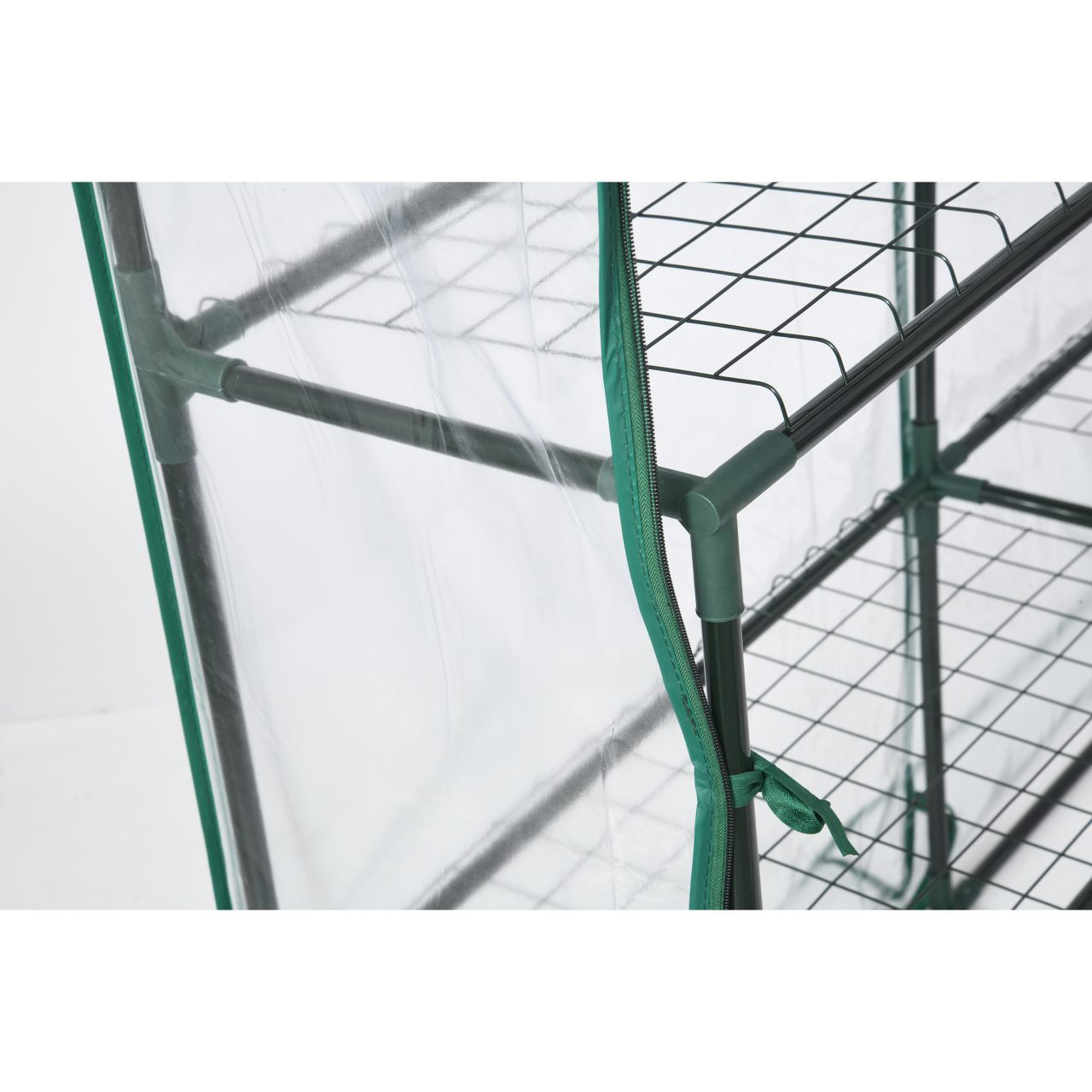 Grow IT 4' 8" x 4' 8" x 6' 5" Small Greenhouse - Clear Cover