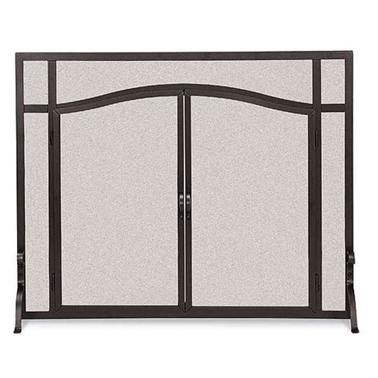 Pilgrim Forged Iron Arched Door Screen - VI