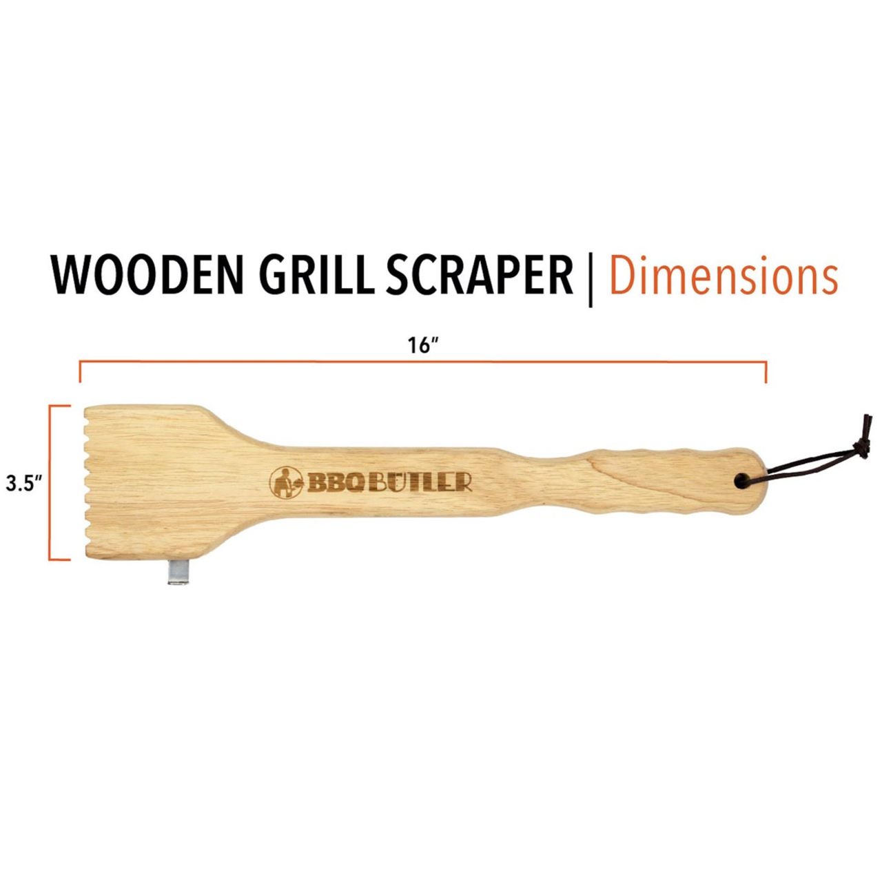 Wooden BBQ Scraper
