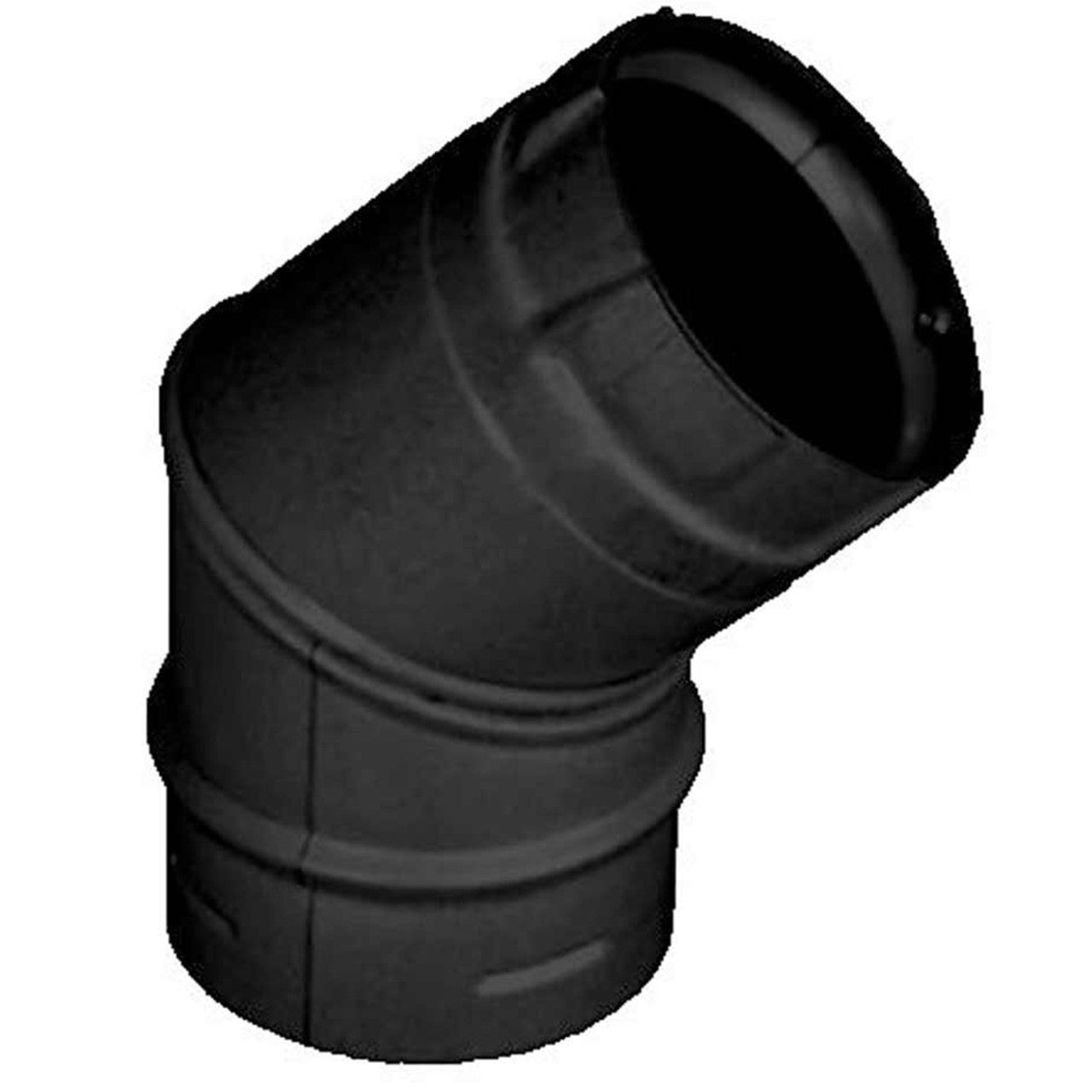3" PelletVent Pro Black 45 Degree Elbow - 3PVP-E45B