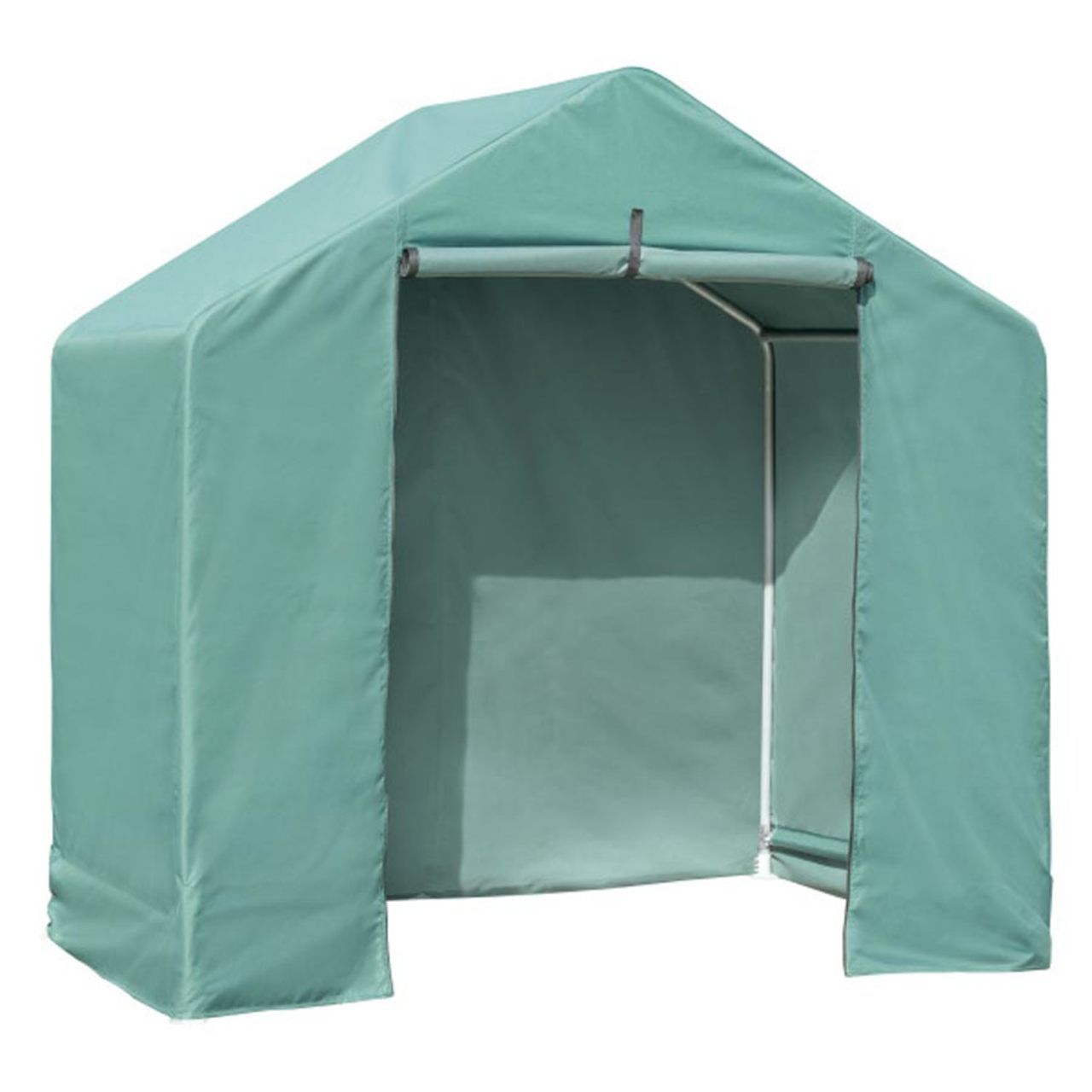 6' x 4' x 6' Green Garden Shed