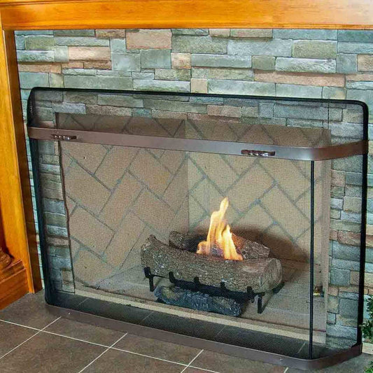 Pilgrim Burnished Bronze Spark Guard 50" x 33"