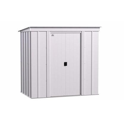 Arrow Classic Steel Storage Shed 6' x 4' -  Flute Gray