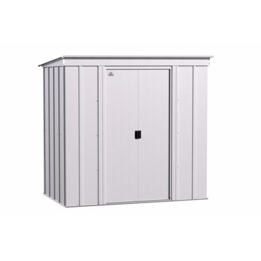 Arrow Classic Steel Storage Shed 6' x 4' -  Flute Gray