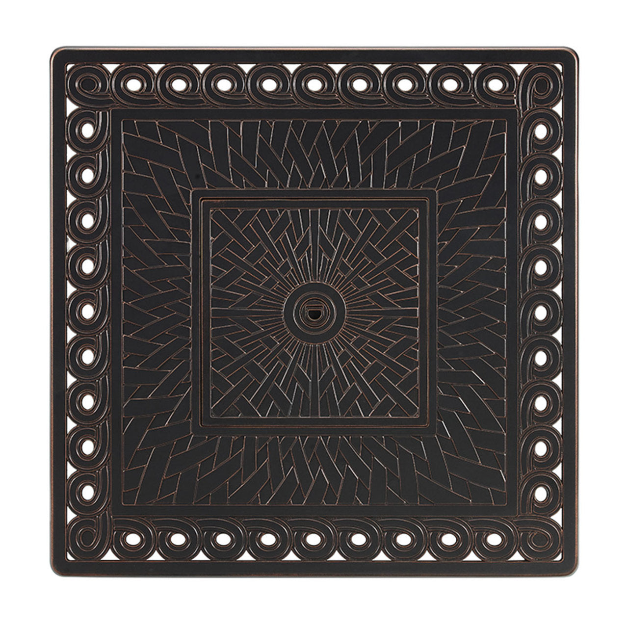 Cartney 32" Square Aluminum LPG/NG Fire Pit