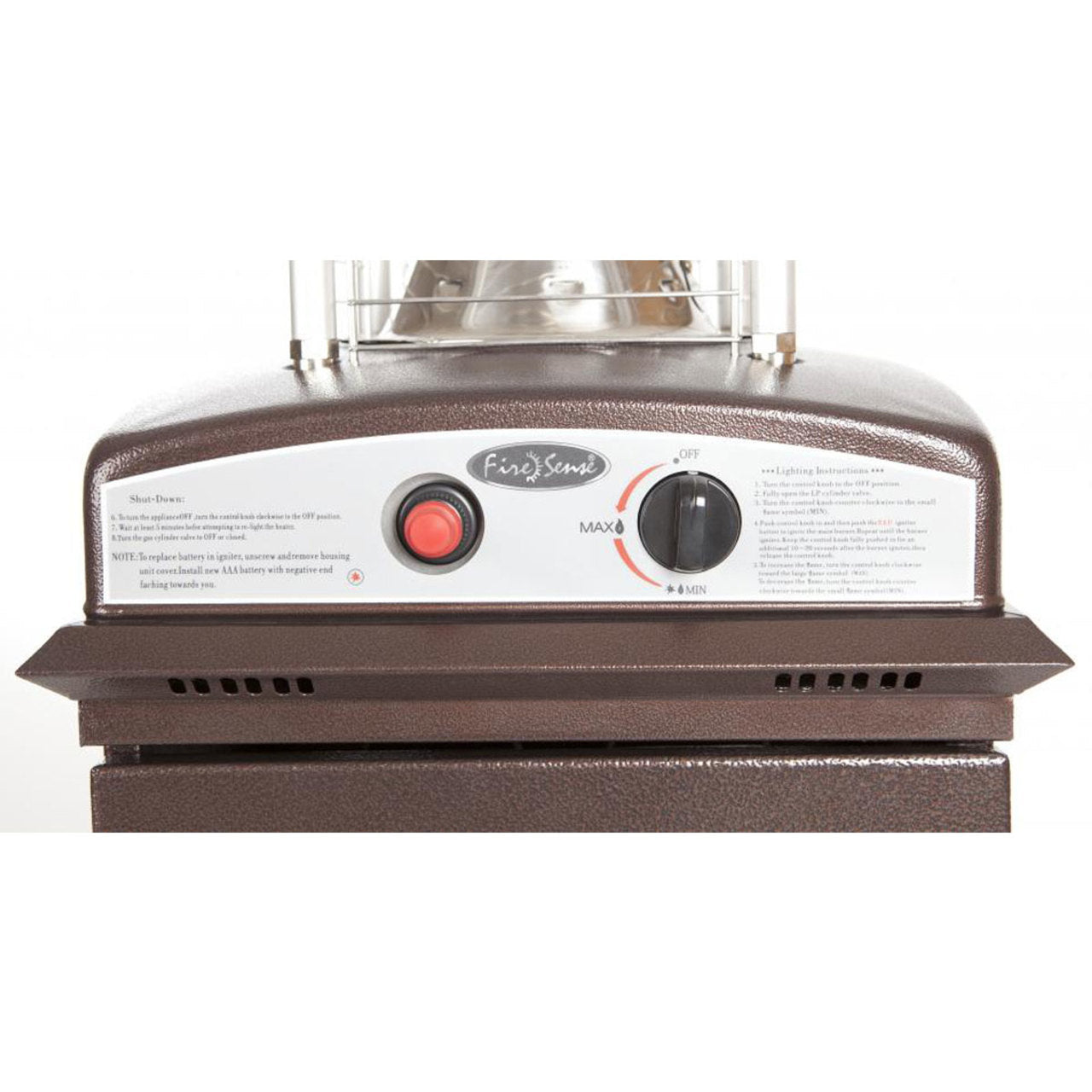 Hammered Bronze Finish Square Flame Patio Heater