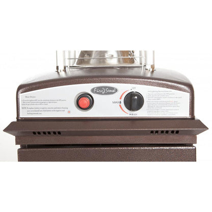 Hammered Bronze Finish Square Flame Patio Heater
