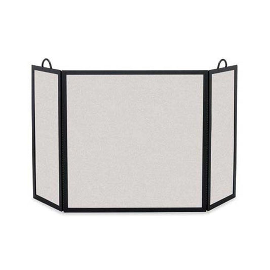 Pilgrim Rectangular Three Panel Screen - Matte Black 54'' Wide