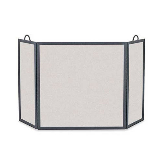 Pilgrim Rectangular Three Panel Fireplace Screen - Vintage Iron 54'' Wide