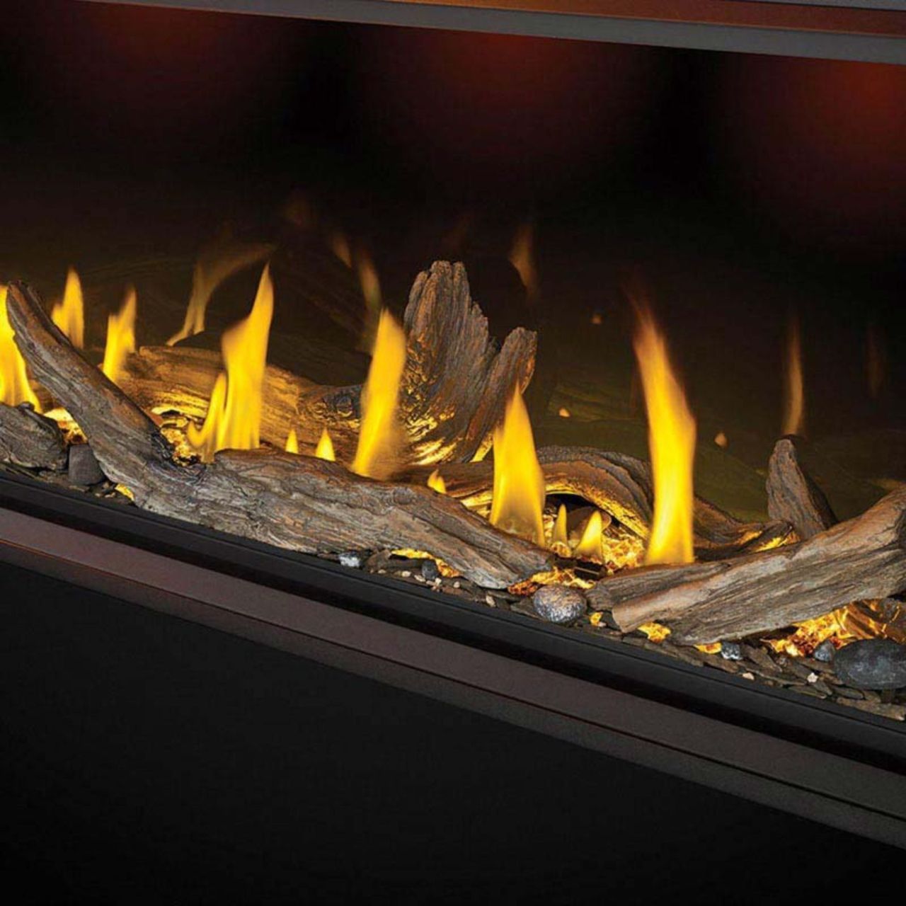 Napoleon Tall Linear Vector Direct Vent 74" Natural Gas Fireplace - TLV74N