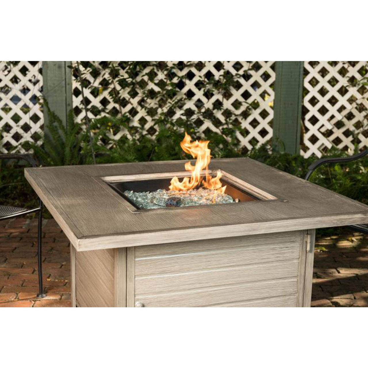 Langhorne Square Aluminum LPG Fire Pit