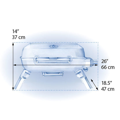 Napoleon TravelQ 240 Portable LP Blue Grill - TQ240-BL