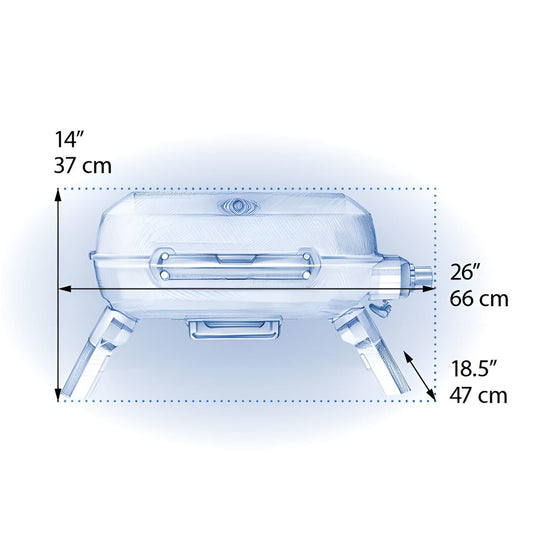 Napoleon TravelQ 240 Portable LP Blue Grill - TQ240-BL