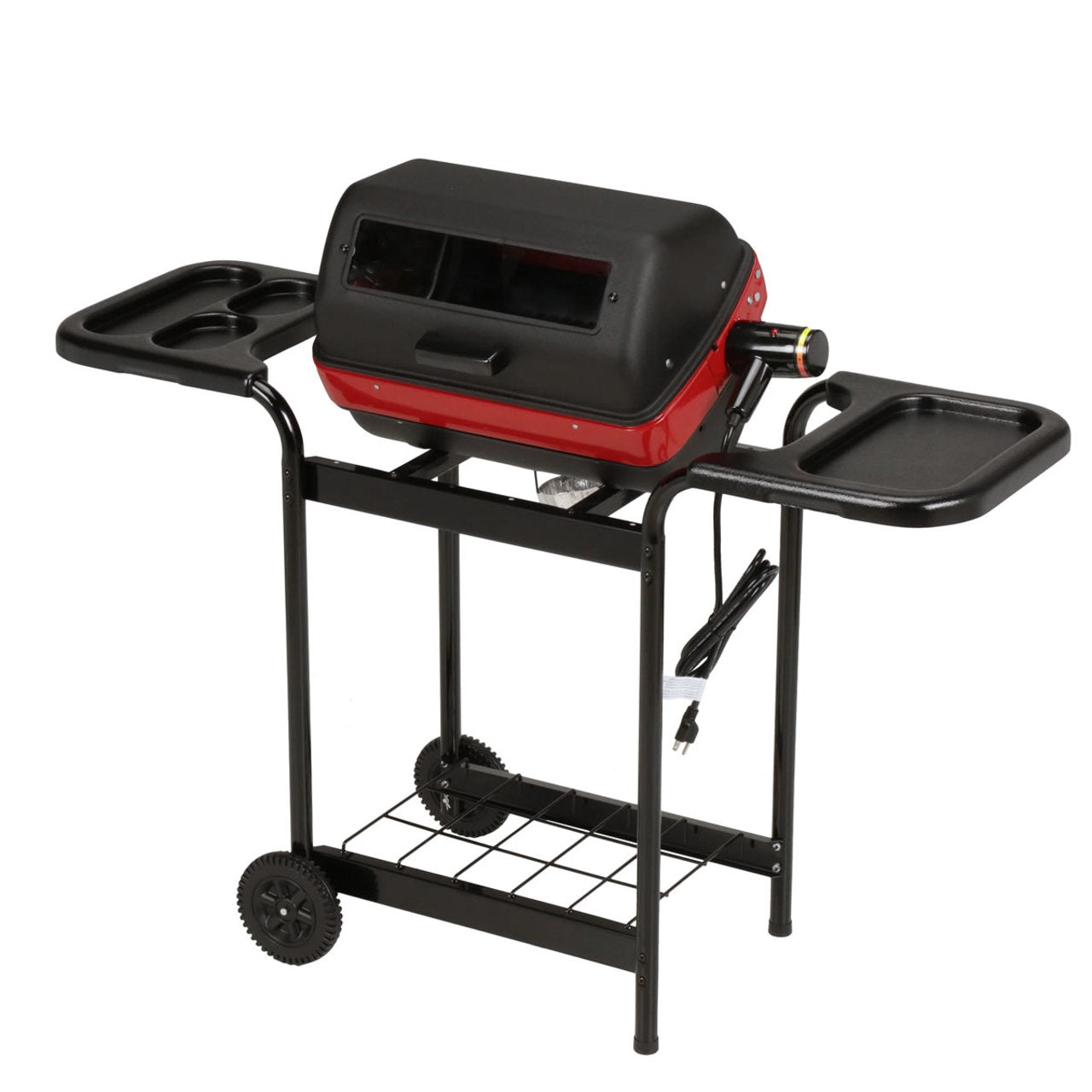 Americana 3-Zone Cart Electric Grill with Polymer Side Tables & Window - 9350U8.181