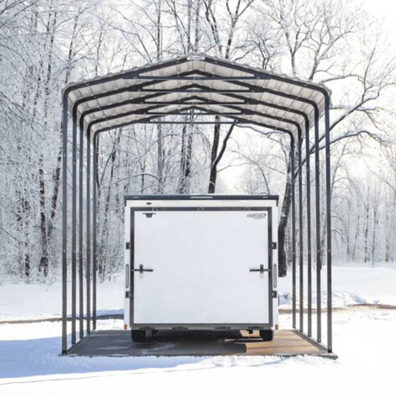 Arrow RV Carport 14 x 20 x 14 Ft. - Eggshell