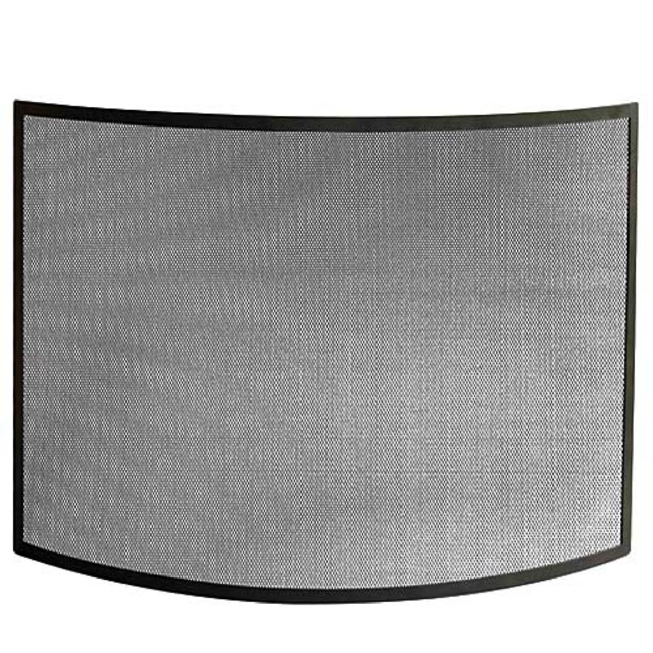 Black Bowed Fireplace Screen