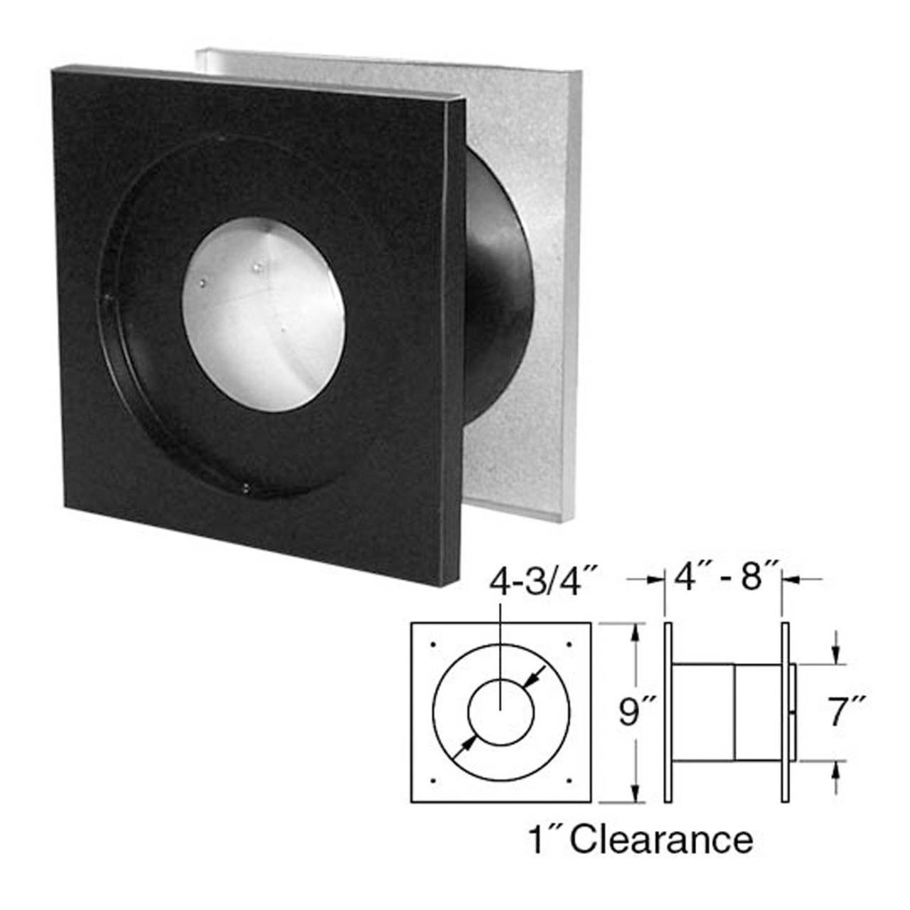 4" PelletVent Pro Wall Thimble - 4PVP-WT