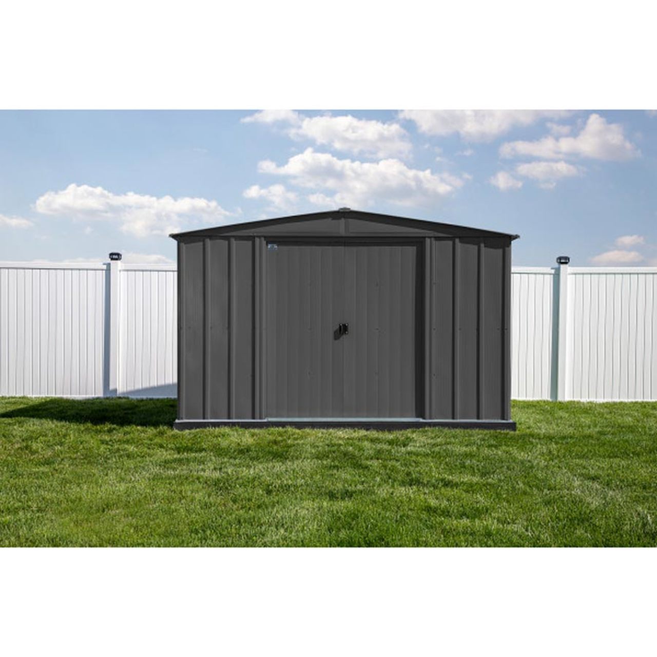Arrow Classic Steel Storage Shed  10' x 14' -  Charcoal
