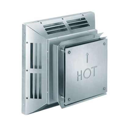 5" x 8" DirectVent Pro Stainless Steel Square Horizontal Termination Cap - 58DVA-HC-S