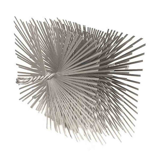 8" x 12" Rectangle Heavy-Duty (Flat Wire) Chimney Brush 3/8" NPT