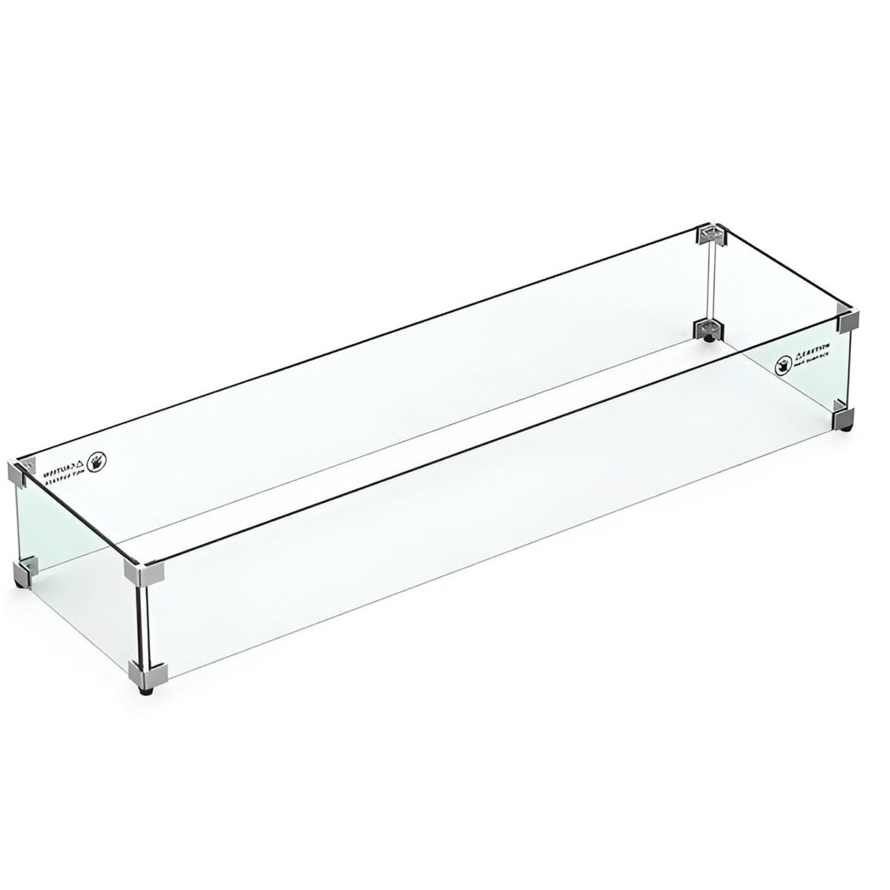 Grand Canyon Gas Logs Glass Wind Guard For 48" Linear Fire Table