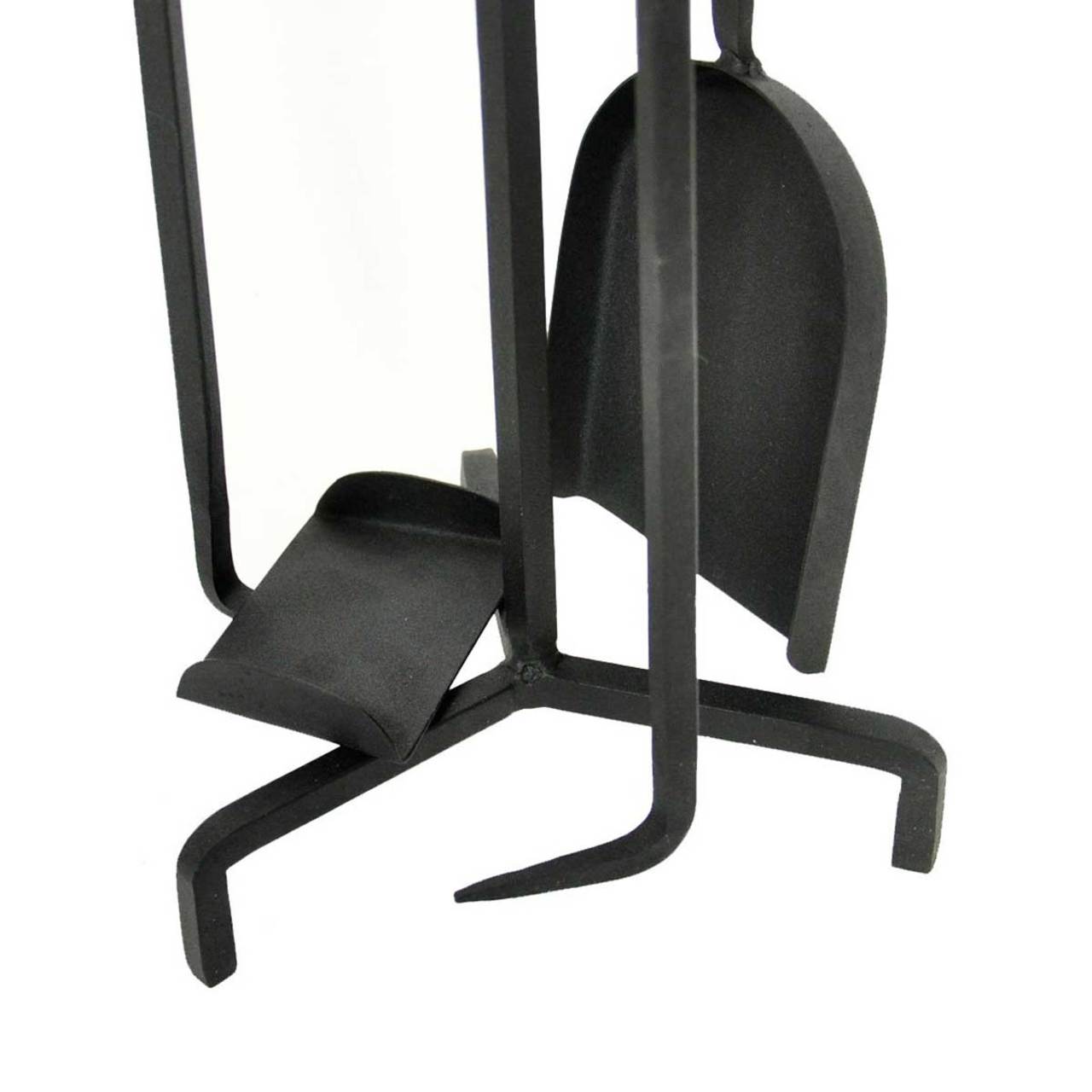 4 Piece Mini Fireplace Tools - Black
