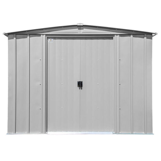 Arrow Classic Steel Storage Shed 8' x 6, Flute Gray